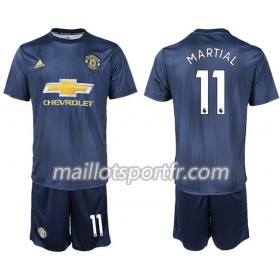 Maillot de Foot Manchester United MARTIAL 11 Enfant Troisieme 2018/19